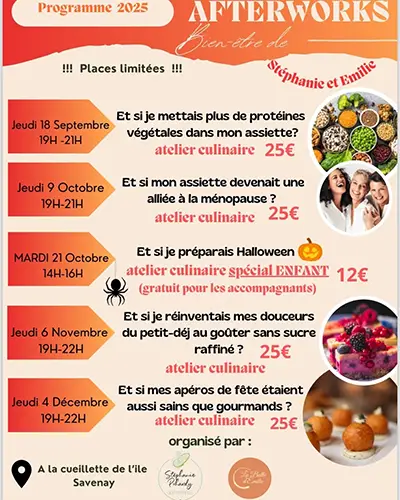 Atelier culinaire à savenay animé par une naturopathe